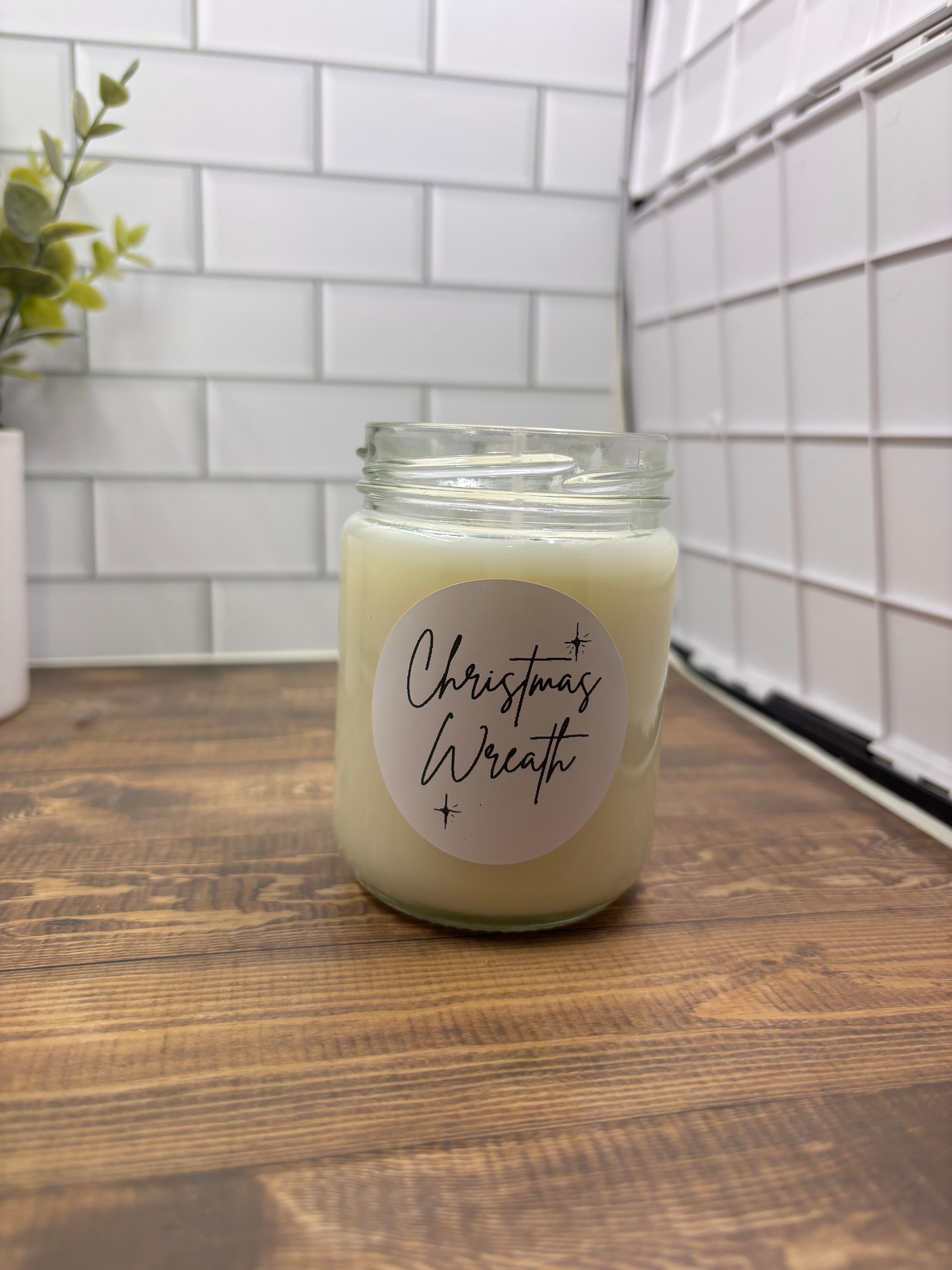Christmas Wreath 8oz Candle